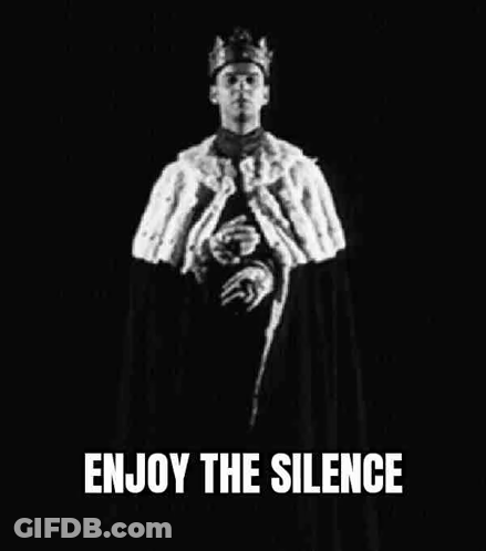 Black And White Photo Of Man Dressed As King With Crown GIF
