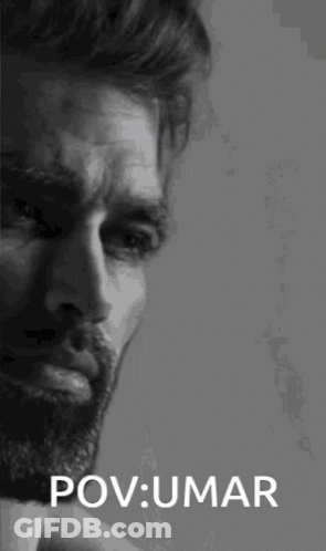 Black And White Photo Of Man POV Umar GIF