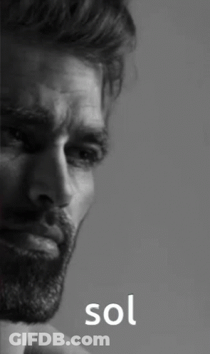 Black And White Photo Of Man With Beard And Sol GIF