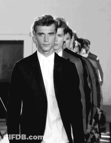 Black And White Photo Of Men In Suits GIF