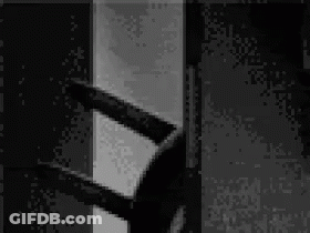 Black And White Photo Of Person By Window GIF