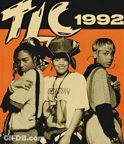 Black And White Photo Of Three Women 1992 GIF