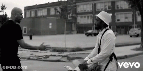 Black And White Photo Of Two Men Vevo GIF
