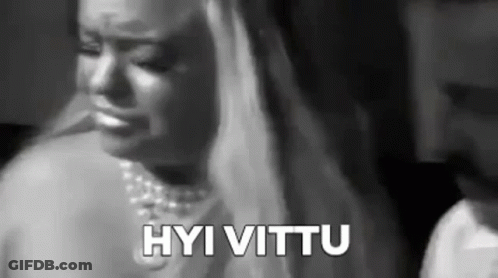 Black And White Photo Of Woman Crying Next To Man With Hyi Vittu GIF