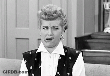 Black And White Photo Of Woman Making Funny Face GIF