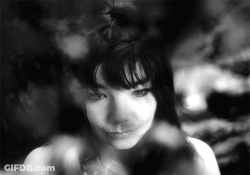 Black And White Photo Of Woman's Face GIF