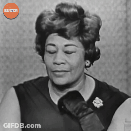 Black And White Photo Of Woman With Buzzr Logo GIF