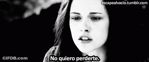 Black And White Photo Of Woman With No Quiero Perderte GIF