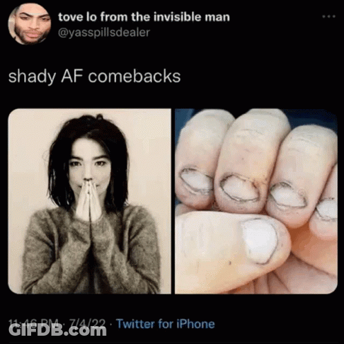 Black And White Photo Of Woman With Shady Comebacks GIF