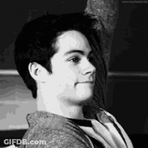Black And White Photo Of Young Man Making Silly Face GIF