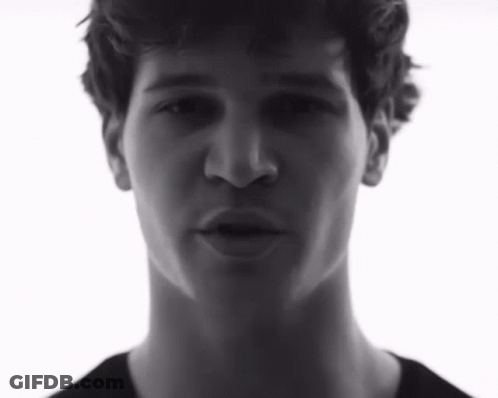 Black And White Photo Of Young Man GIF