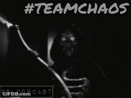 Black And White Photo Person Holding Stick #Teamchaos GIF