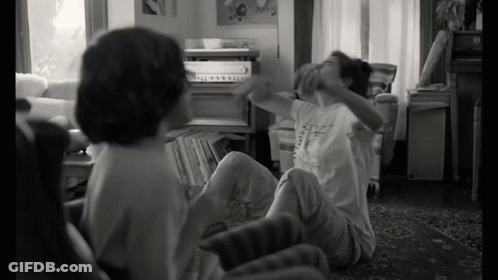 Black And White Photo Person Wearing National T-Shirt GIF