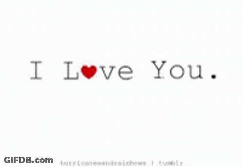 Black And White Photo Saying I Adore You GIF
