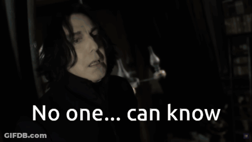 Black And White Photo Saying No One Can Know GIF