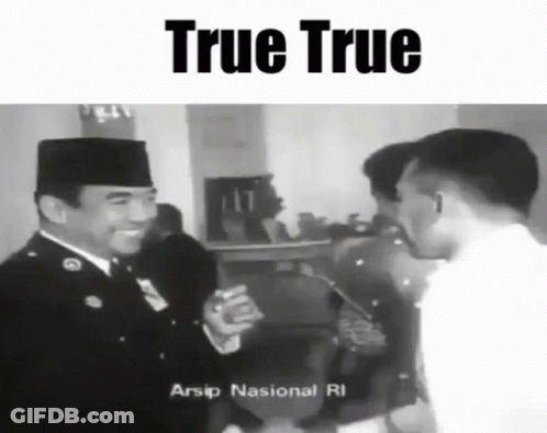 Black And White Photo Saying True True GIF
