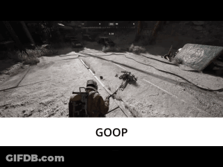 Black And White Photo With Goop GIF