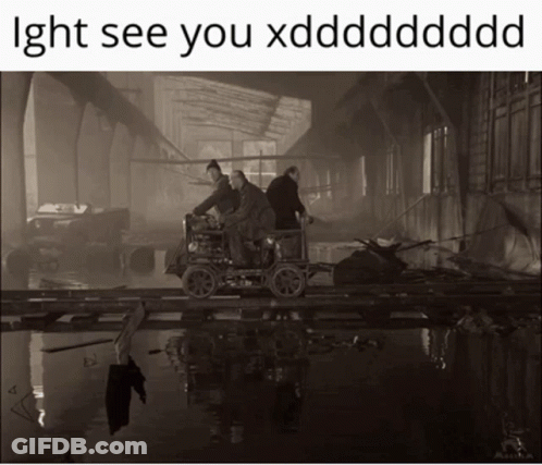 Black And White Photo With See You Caption GIF
