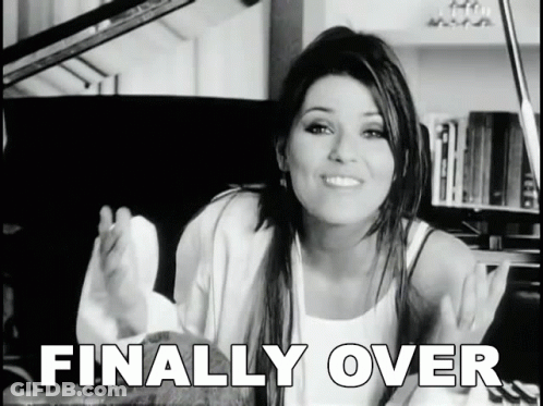 Black And White Photo Woman Finally Over GIF