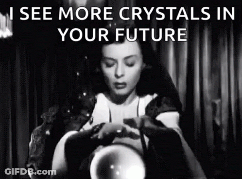 Black And White Photo Woman Holding Crystal Ball GIF