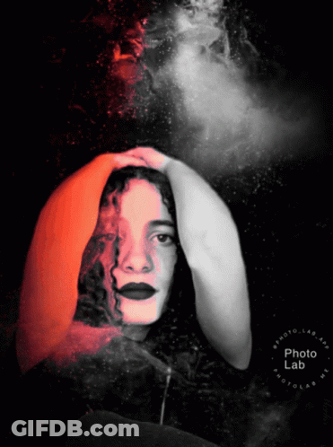 Black And White Photo Woman Photo Lab GIF