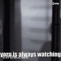 Black And White Photo Yoru Is Always Watching GIF