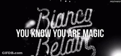 Black And White Photo You Know You Are Magic GIF