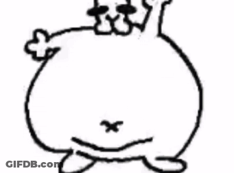 Black And White Piggy Bank With Hammer GIF