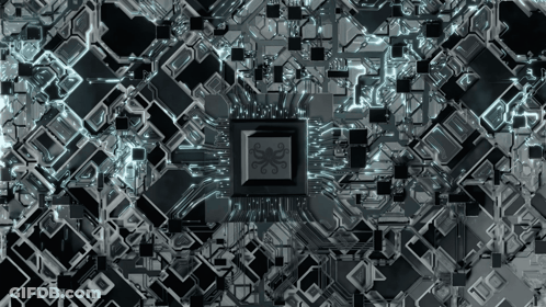 Black And White Pile Of Puzzle Pieces GIF