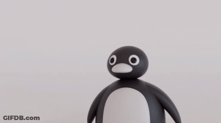 Black And White Pingu Noot Noot GIF