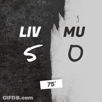Black And White Poster Saying Liv Mu So 75 GIF