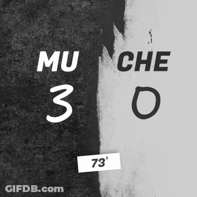 Black And White Poster Saying Muche 30 GIF