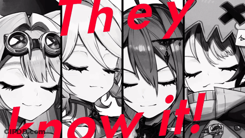 Black And White Poster They Know It In Red GIF