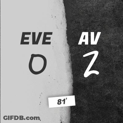 Black And White Poster With Eve O And Av Z GIF