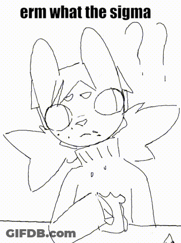 Black And White Rabbit Saying Erm What The Sigma GIF