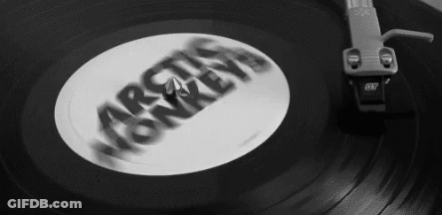 Black And White Record Arctic Monkeys GIF