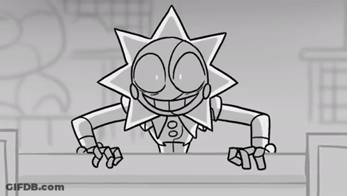 Black And White Robot Giving Thumbs Up GIF