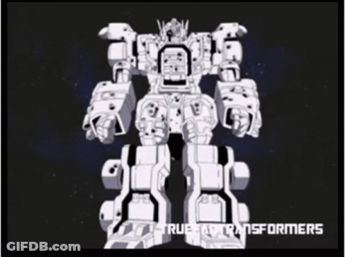 Black And White Robot Saying True Transformers GIF