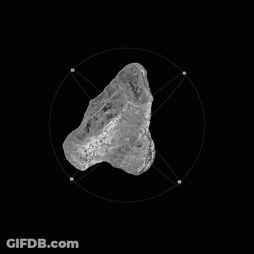 Black And White Rock In Circle GIF