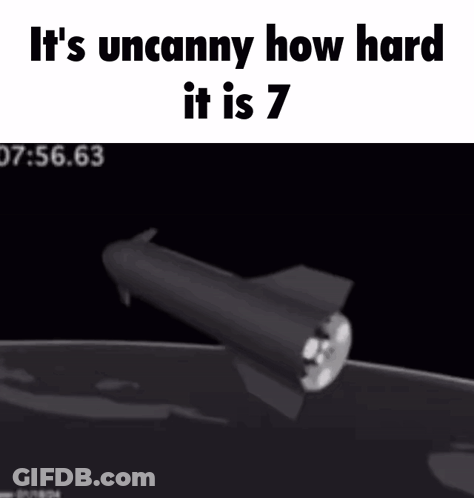 Black And White Rocket Saying It's Uncanny How Hard It Is 7 GIF