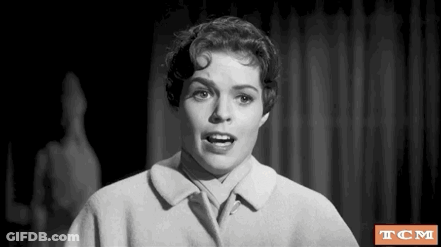 Black And White Scared Screaming GIF