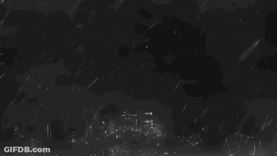 Black And White Scary Thunder GIF