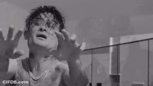 Black And White Shirtless Man With Sunglasses GIF