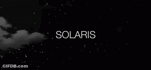 Black And White Shooting Star Solaris GIF
