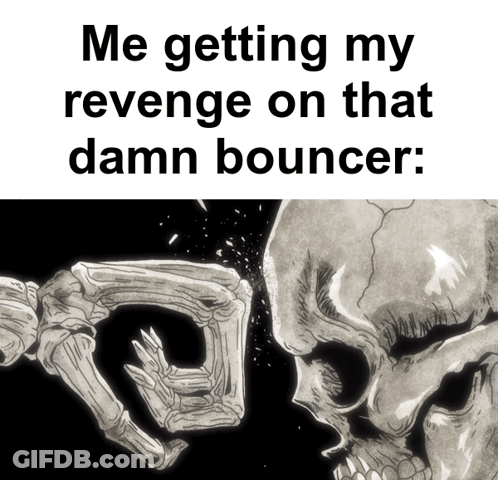 Black And White Skeleton Giving Fist Bump GIF