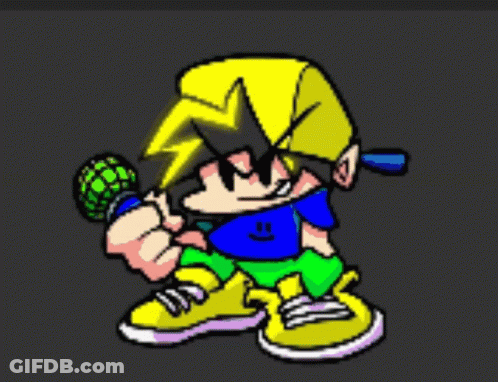 Black And White Skeleton With Yellow Outline GIF