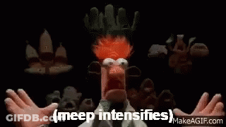 Black And White Skem Bird GIF