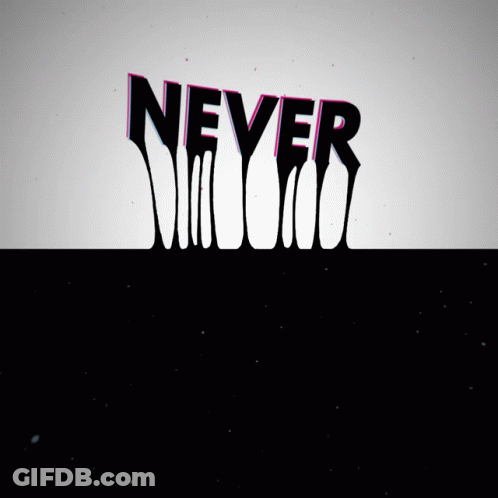 Black And White Skull Saying Never Alone GIF