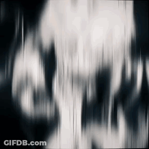 Black And White Skull With Blurred Background GIF