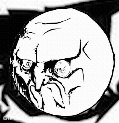 Black And White Skull With Broken Eye GIF
